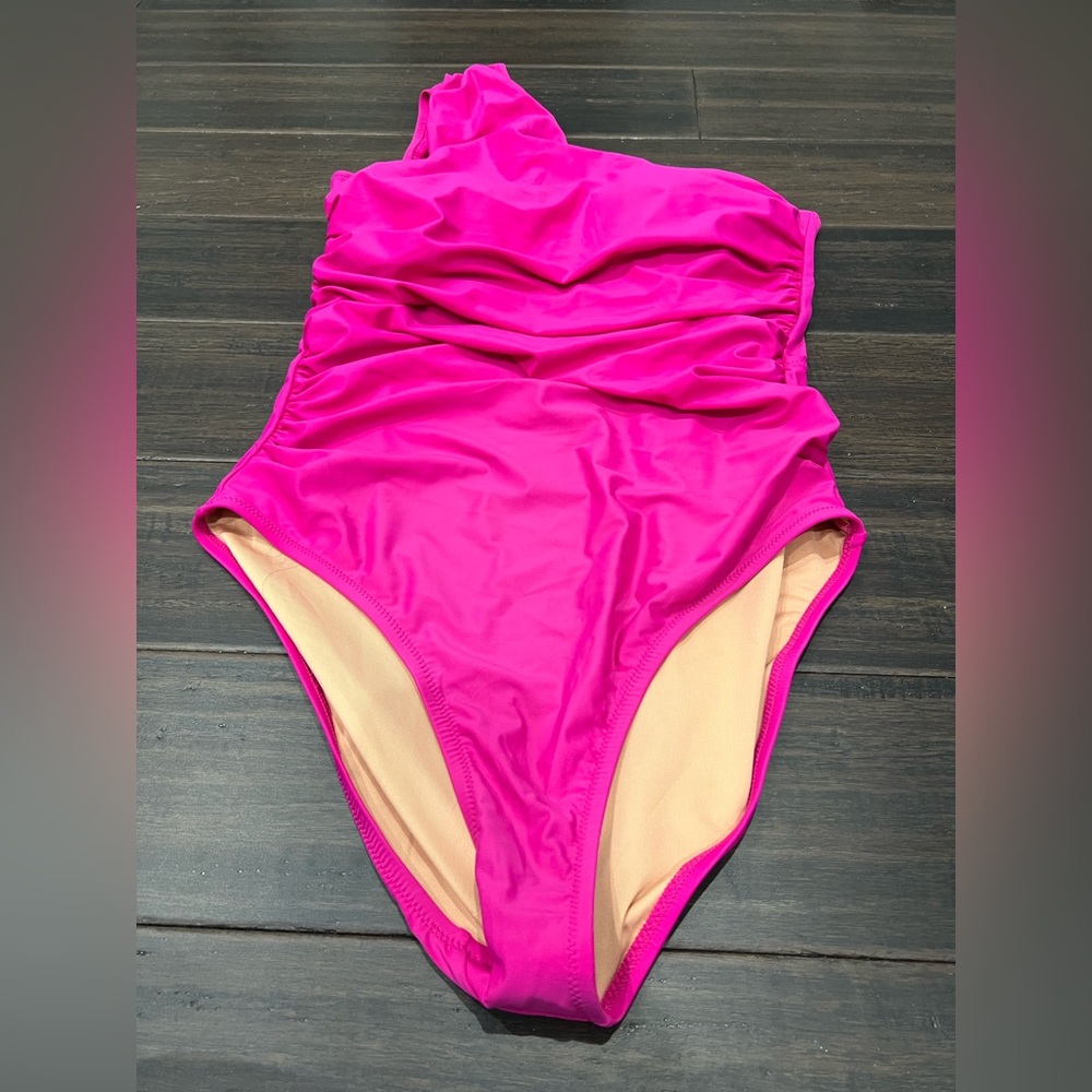 Jcrew long torso ruched swimsuit